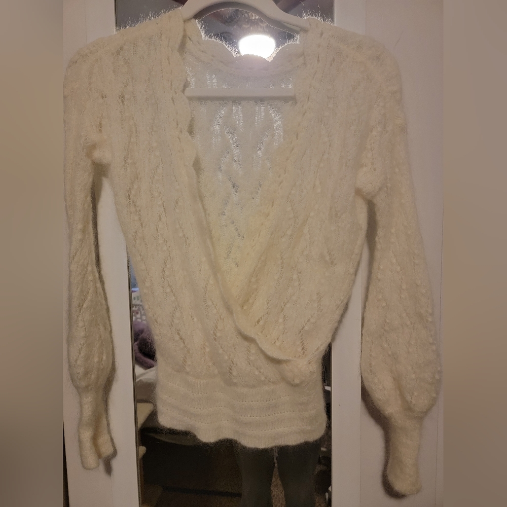 XS Sezane mohair sweater